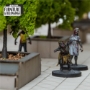 4Ground Miniatures: 28mm: Terrain &amp; Objectives: Seated Planters with Trees - FGR28S-TAO-134 [5060486902088]