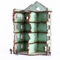 4Ground Miniatures: 28mm: Pavlov’s House End Block Damaged 