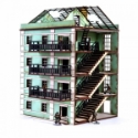 4Ground Miniatures: 28mm: World At War: Pavlov’s House Middle Block Damaged 