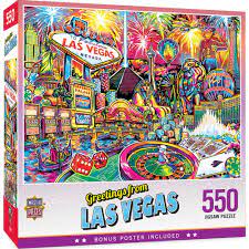 550 Piece Puzzle: Greetings from Las Vegas 