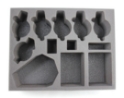 Battlefoam: WH40K: Space Wolves: Tray: 5 Thunderwolf 1 Drop Pod 2 Rhino (4.5") 