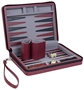 9" Backgammon Zip Case Burgundy - WE20-1409 [658956014093]