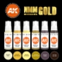 AK-Interactive 3G Series: Non Metallic Metal - Gold Set - AK-11606 [8435568307506]