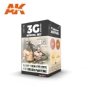 AK-Interactive 3G Wargame Color Set: Basic Skin Colors 
