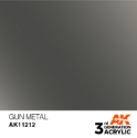 AK-Interactive 3rd Gen Paints: Gun Metal 