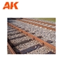 AK-Interactive Acrylic Diorama Series: Small Railroad Ballast  1/72 - AK-8256 [8435568334229]
