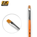 AK-Interactive Brushes: FLAT BRUSH 8 SYNTHETIC 