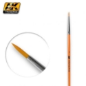 AK-Interactive Brushes: ROUND BRUSH 1/0 SYNTHETIC 