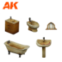 AK Interactive: Wargame Set 30-35MM Scale: Bathroom - AK-1354 [8435568333307]