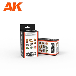 AK Interactive: Wargame Set 100% Polyurethane Resin Compatible With 30-35MM Scale: Weapon Cases