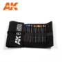 AK-Interactive Weathering Pencils: Full Range Cloth Case Set - AKIAK10048 AK-10048 [8435568309296]