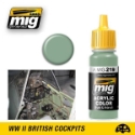 AMMO Acrylic Paint 219: FS 34226 (BS283) Interior Green 