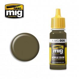 AMMO Acrylic Paint 005: RAL 7008 Graugrun 