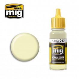 AMMO Acrylic Paint 017: RAL 9001 Cremeweiss 
