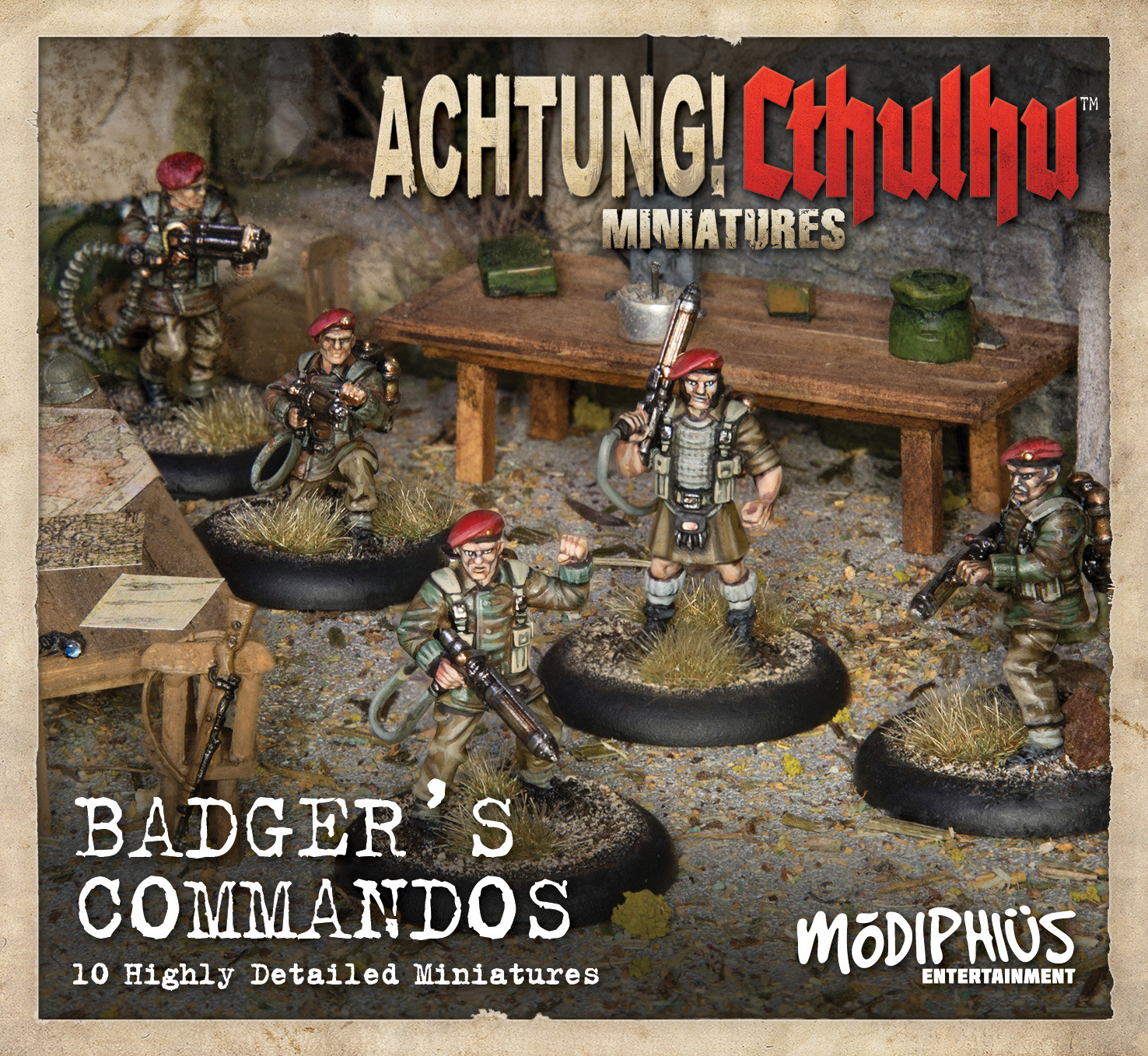 Achtung! Cthulhu: Badgers Commandos Unit Pack 
