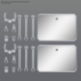 Action Base 6: [CLEAR COLOR] Mirror Stickers Set - 5067156 [4573102671561]