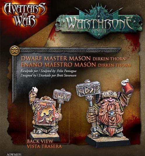 Avatars of War: Dwarf Master Mason 