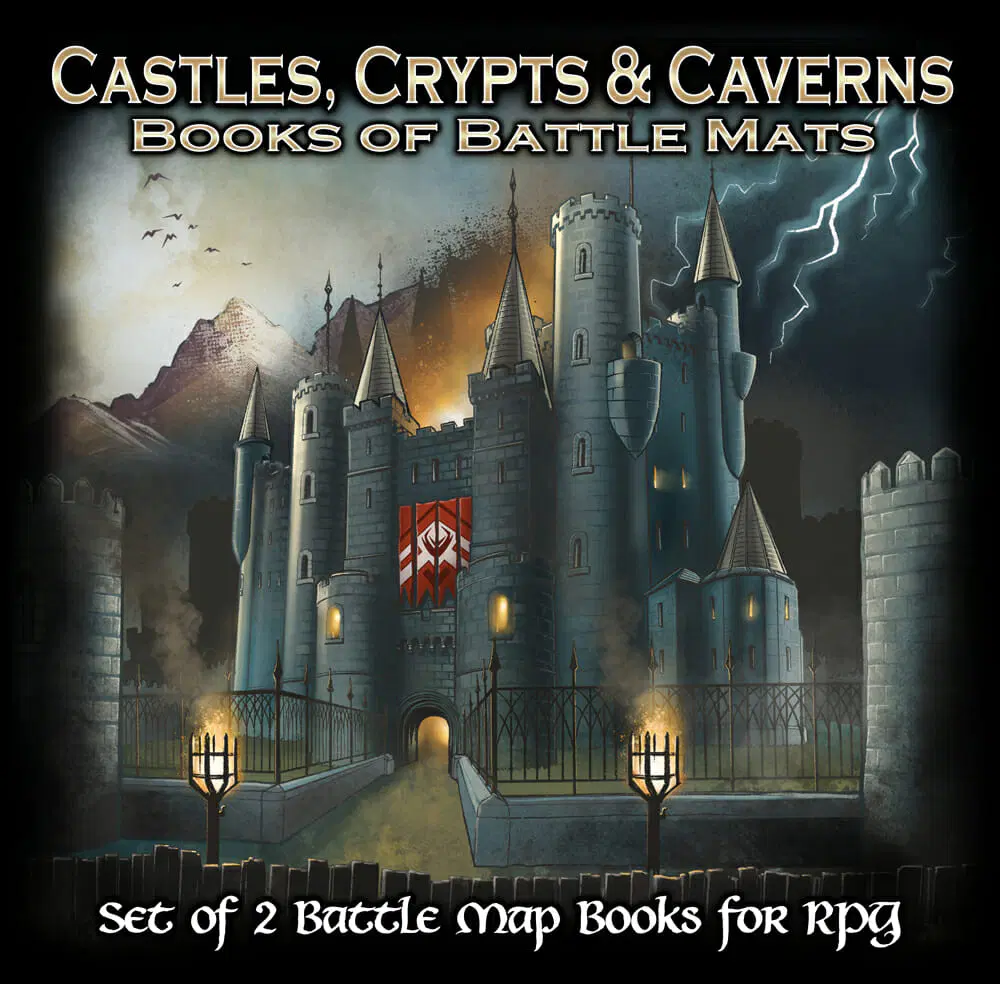 BOOK OF BATTLE MATS CASTLE CRYPTS AND CAVERNS 