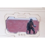Bandua Wargames: Infinity Terrain Pre-Painted: Modular Building (White &amp; Red) - BAI000048 [BAI000048]