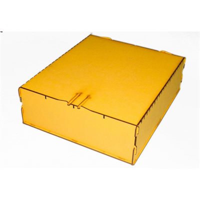 Bandua Wargames:  Trading Card Box - Large Yellow [SALE] 