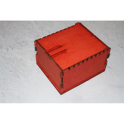 Bandua Wargames:  Trading Card Box - Small Red [SALE] 