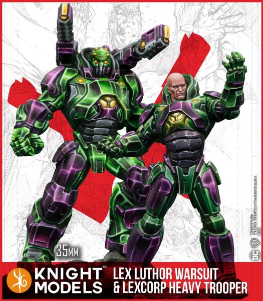 Batman Miniature Game 2nd Edition: Lex Luthor Armor and Lexcorp Heavy Trooper 