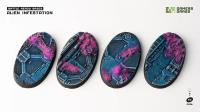 Battle Ready Bases: Alien Infestation Oval 60mm (x4) 
