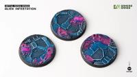 Battle Ready Bases: Alien Infestation Round 50mm (x3) 