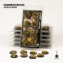 Battle Ready Bases: Highland Round 28mm (x8) 
