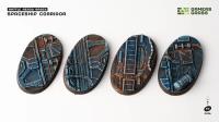 Battle Ready Bases: Spaceship Corridor Oval 60mm (x4) 