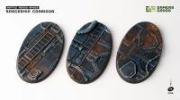 Battle Ready Bases: Spaceship Corridor Oval 75mm (x3) 