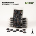Battle Ready Bases: Spaceship Corridor Round 28mm (x8) 