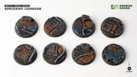 Battle Ready Bases: Spaceship Corridor Round 32mm (x8) 