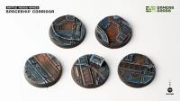 Battle Ready Bases: Spaceship Corridor Round 40mm (x5) 