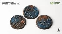 Battle Ready Bases: Spaceship Corridor Round 50mm (x3) 