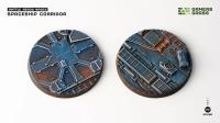 Battle Ready Bases: Spaceship Corridor Round 60mm (x2) 