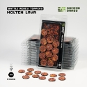 Battle Ready Toppers: Molten Lava Round 25mm (12x) 