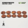 Battle Ready Toppers: Molten Lava Round 28mm (x10) - GGT-MLR28 [738956791887]