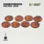 Battle Ready Toppers: Molten Lava Round 32mm (x8) - GGT-MLR32 [738956791894]