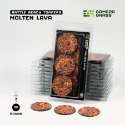 Battle Ready Toppers: Molten Lava Round 50mm (x3) 