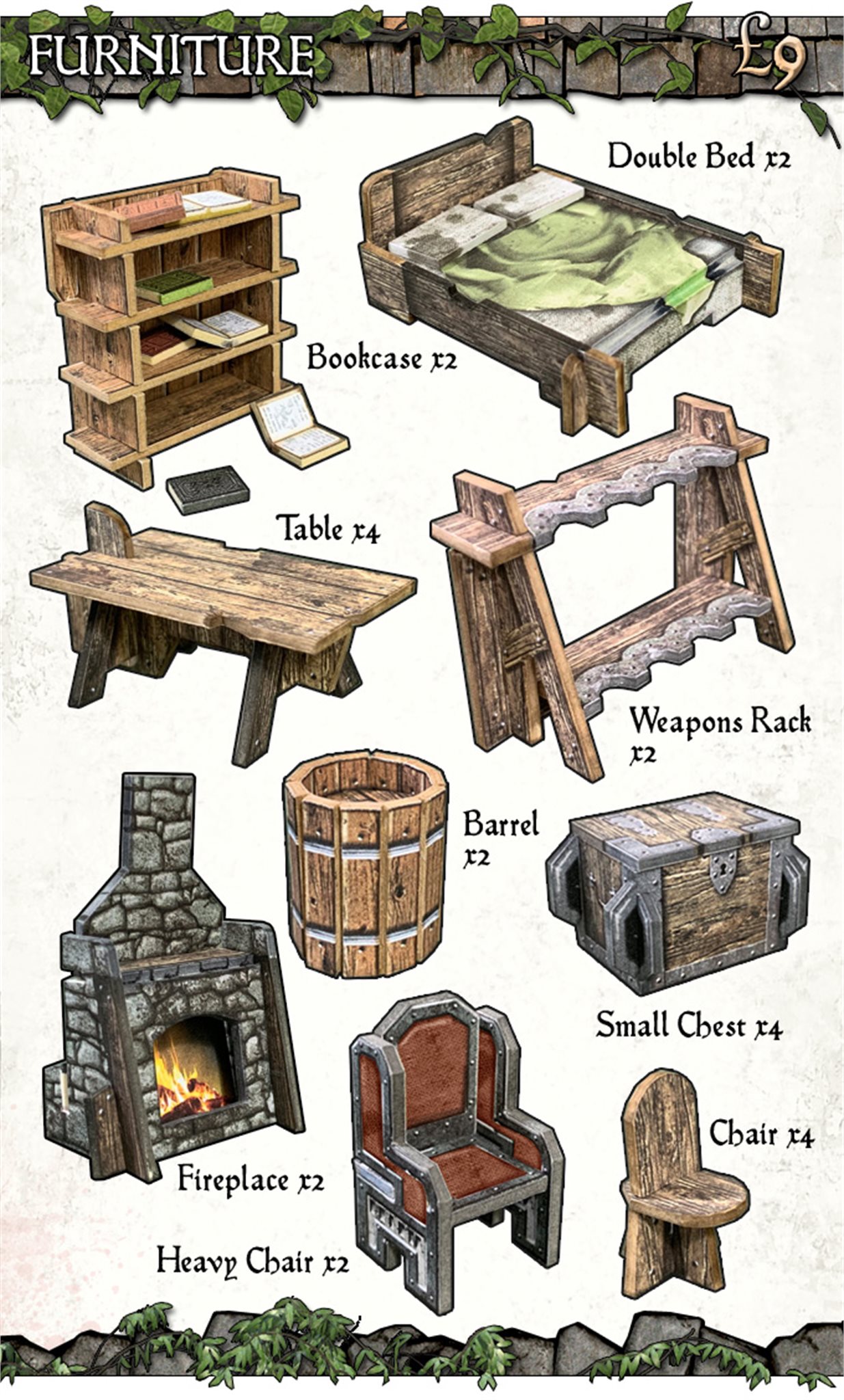 Battle Systems: Fantasy Village Furniture 