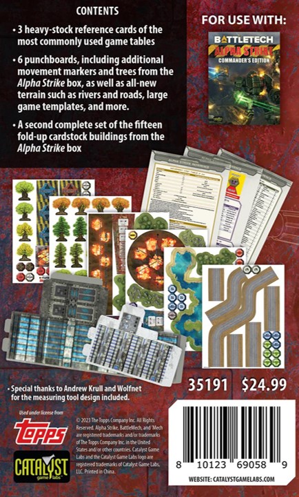 Alpha Strike Listbuilder Catalyst Game Labs - Battletech: Counters Pack Alpha Strike #CAT35191 ...