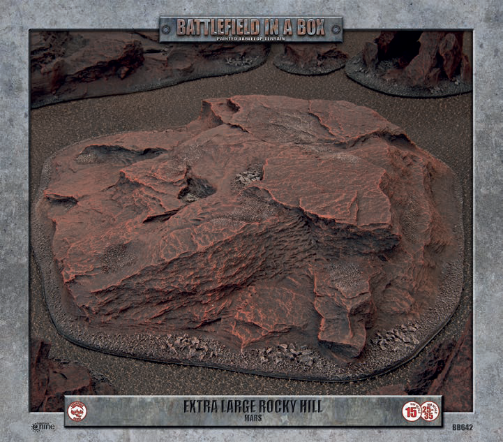 Battlefield in a Box: Extra Large Rocky Hill: Mars  