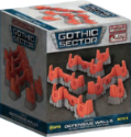 Battlefield in a Box: Gothic Sector Legion: Defensive Walls [Red] 