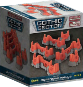 Battlefield in a Box: Gothic Sector Legion: Defensive Walls [Red]