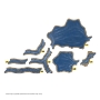 Battlefield in a Box: Hextech: Rivers and Lakes - GF9-HEXT32 HEXT32 [9420020263123]