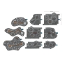 Battlefield in a Box: Mundus Imperialis: Damaged Roads, Highways &amp; Craters - GF9-BB689 BB689 [9420020263185]
