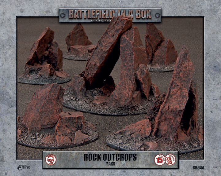 Battlefield in a Box: Rock Outcrops: Mars  