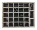 Battlefoam: 25 Large 3 X-Large Troop Foam Tray (BFL) (2") 