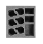 Battlefoam: Hordes: Skorne: Cataphract Incindiarii Plastic Unit Foam Tray (PP.5-3) - BF-PPF5-CIP [812541028722]
